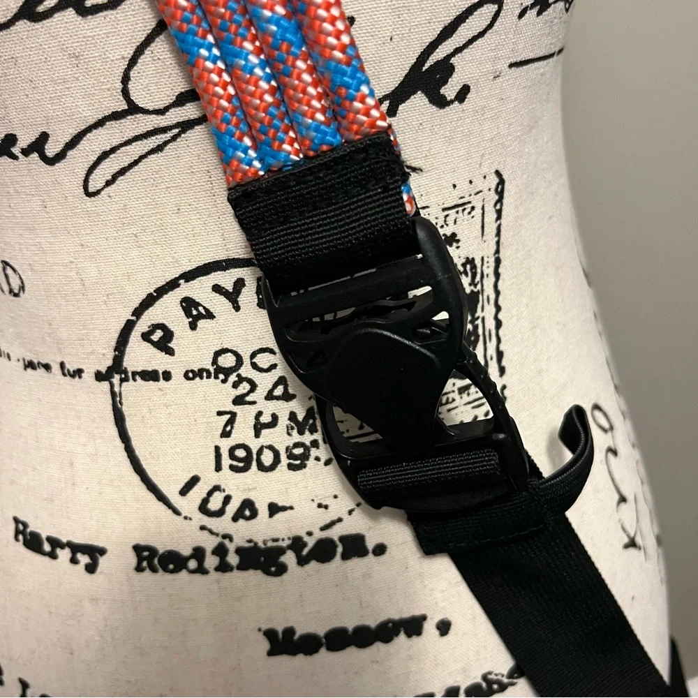 KAVU Colorful Chevron crossbody backpack sling Bag multiple zip pockets - Picture 6 of 12